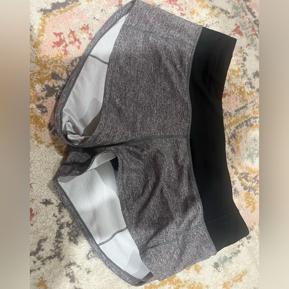 Grey Speed Up Lululemon Shorts